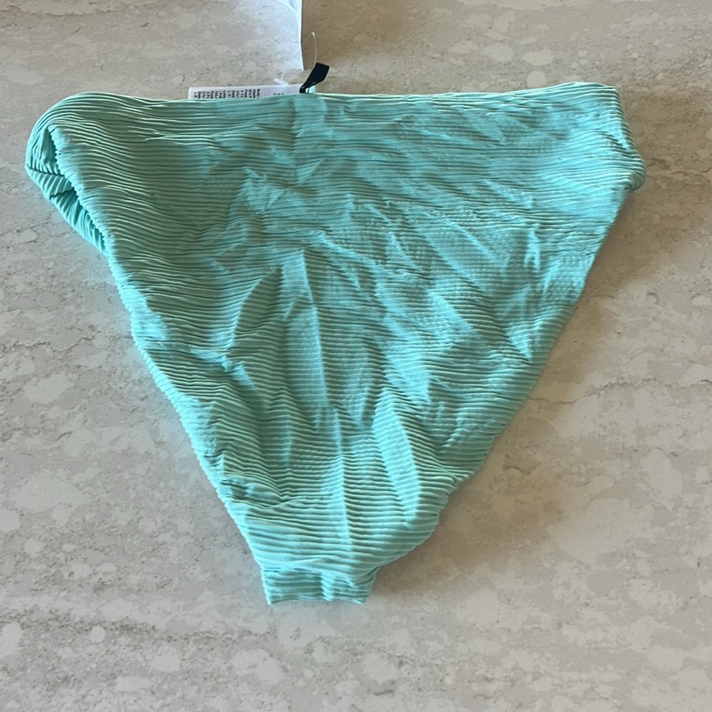 NWT J.Crew Ribbed High Rise Cheeky Bikini Bottom - Picture 5 of 6